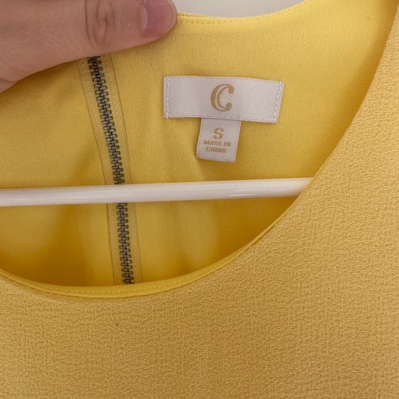 Yellow Shift Dress‎ Small Charming Charlie - Picture 3 of 4